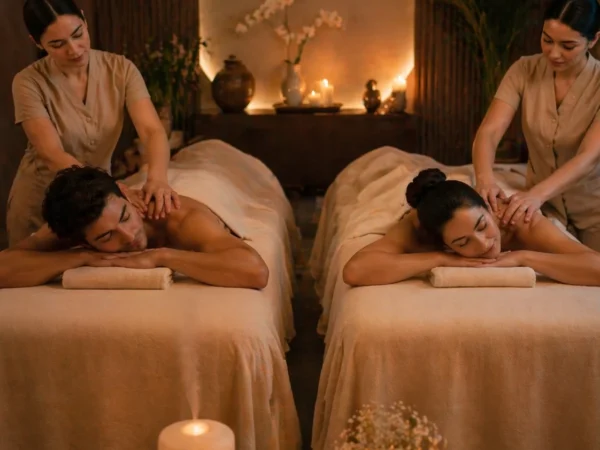 Love and Aura massage for couples at your stay in Aruba